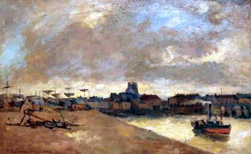 Le port de Dieppe  par Albert Lebourg