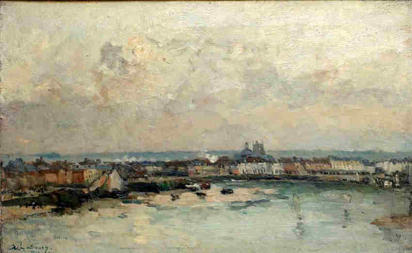 Le port de Dieppe  par Albert Lebourg