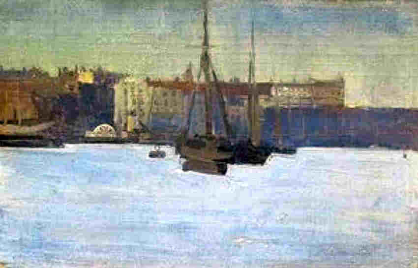 Le port de Dieppe par Walter Sickert