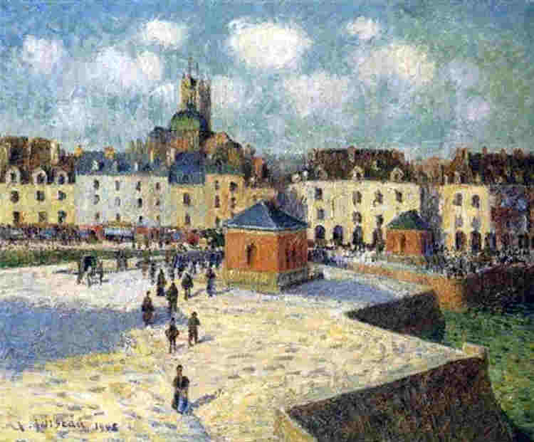 Le quai &agrave; Dieppe par Gustave Loiseau
