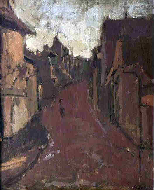 La rue du Mont de Neuville &agrave; Dieppe  par Walter Sickert