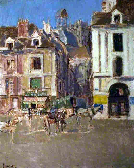 Le quai Duquesne et la rue Notre-Dame &agrave; Dieppe  par Walter Sickert