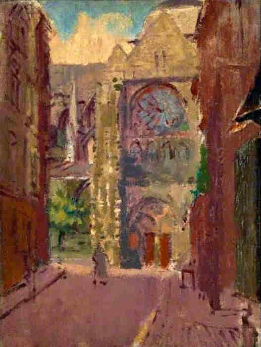 La rue Pecquet &agrave; Dieppe par Walter Sickert