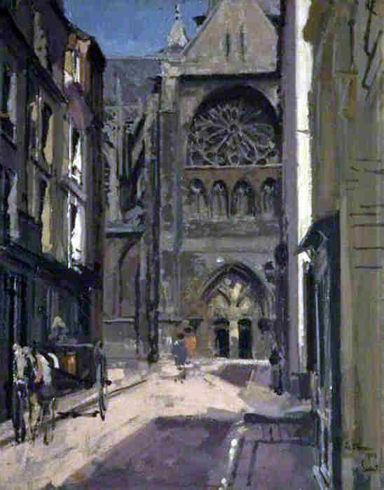 La rue Pecquet &agrave; Dieppe par Walter Sickert