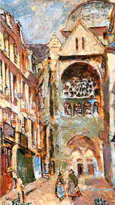 La rue Pecquet &agrave; Dieppe par Walter Sickert
