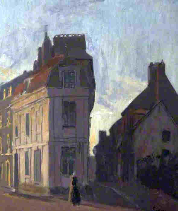 Sc&egrave;ne de  rue &agrave; Dieppe  par Walter Sickert