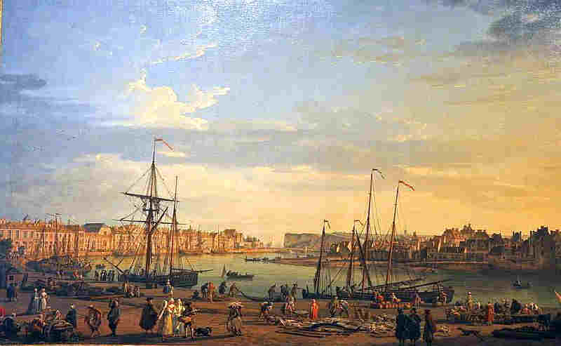 Vue du port de Dieppe par Joseph Vernet