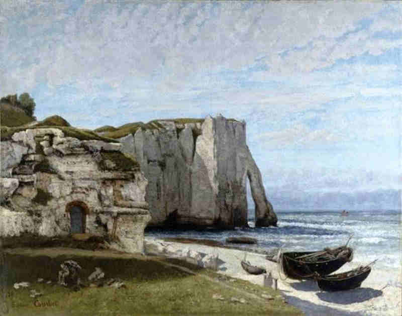 Falaises d'Etretat par Gustave Courbet