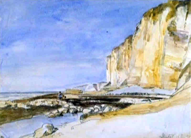 Falaise d'Etretat par Johan Barthold  Jon,gkind