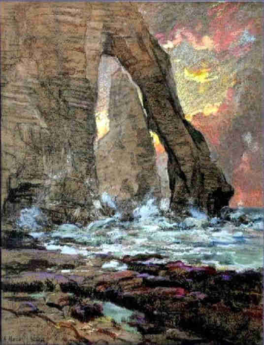 La grande porte et  l'aiguille, Etretat par Alexandre Nozal