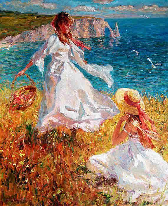 Matin &agrave; Etretat par Boris Tchoubanoff