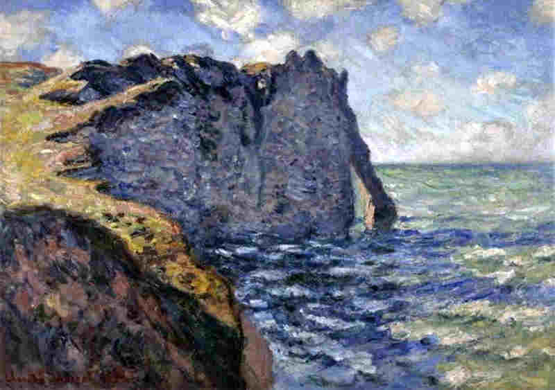 Falaise d'Aval &agrave;  Etretat par Claude Monet