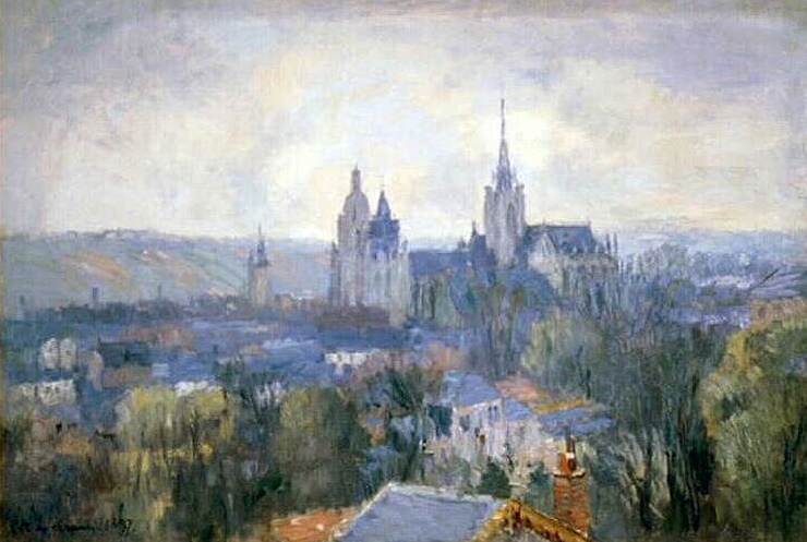 Cath&eacute;drale d'Evreux  par Albert Lebourg