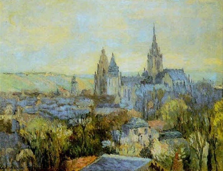 Evreux le matin par Albert Lebourg