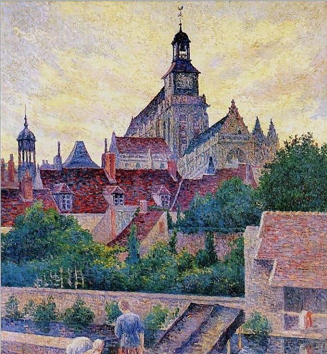Cath&eacute;drale de Gisors par Maximilien Luce