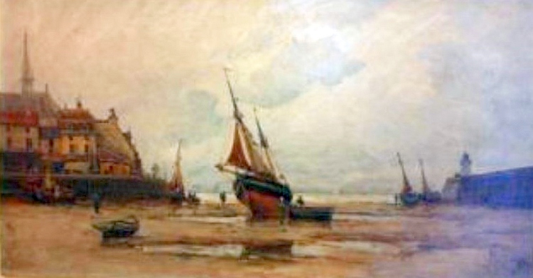 Bateau &eacute;chou&eacute; &agrave; F&eacute;camp par Henry Malfroy