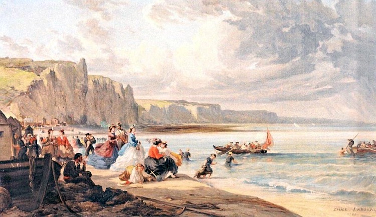 Plage de F&eacute;camp par  Emile Laborne