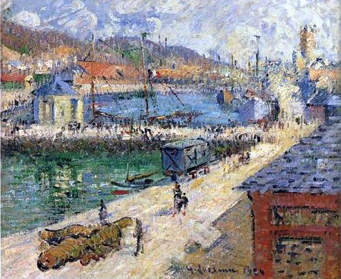 POrt de F&eacute;camp par Gustave Loiseau