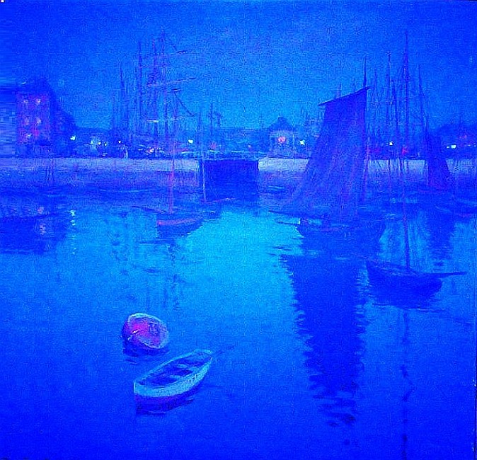Port de F&eacute;camp la nuit par Tavil Frantisek Simon