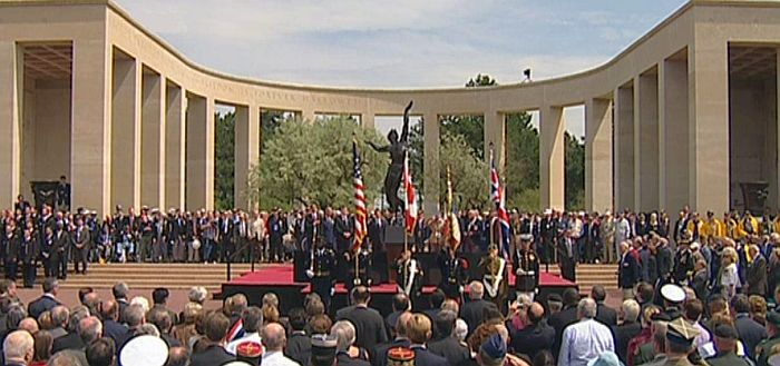Obama on D Day Normandy France