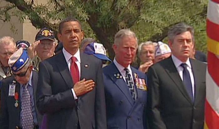 Obama in american cemetery Colleville
