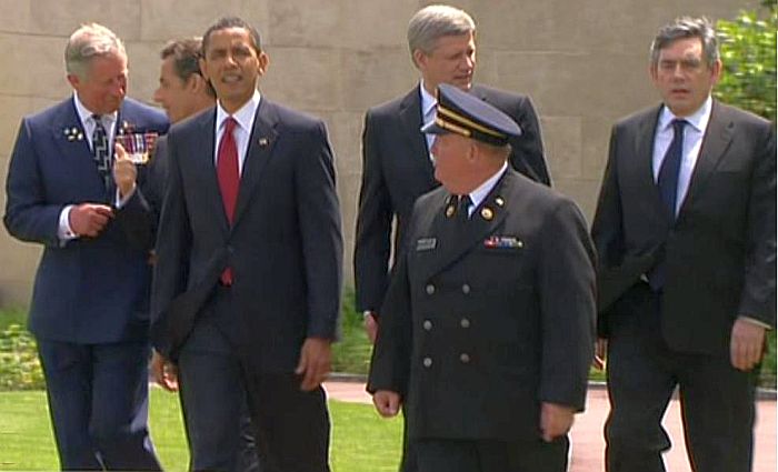 Obama d day Colleville Normandy France