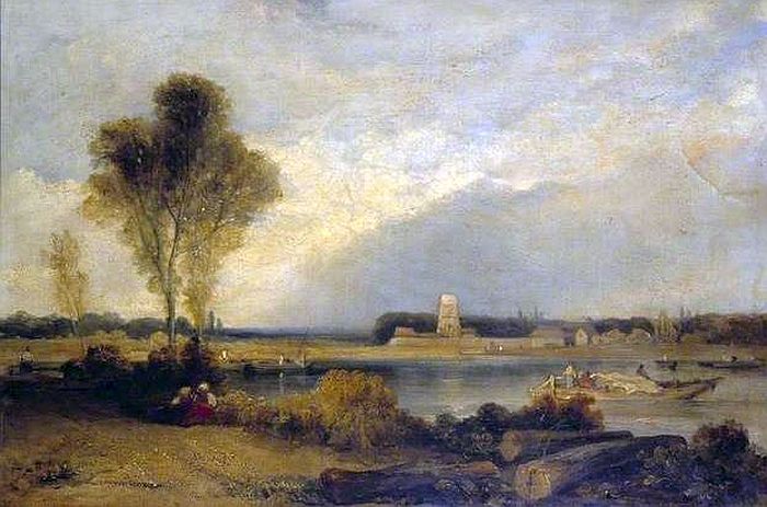 Paysage en Normandie par Richard Parkes Bonington