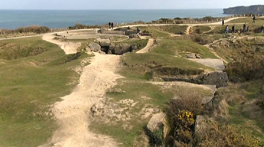 bunkers et ancienne  batterie de la pointe du Hoc