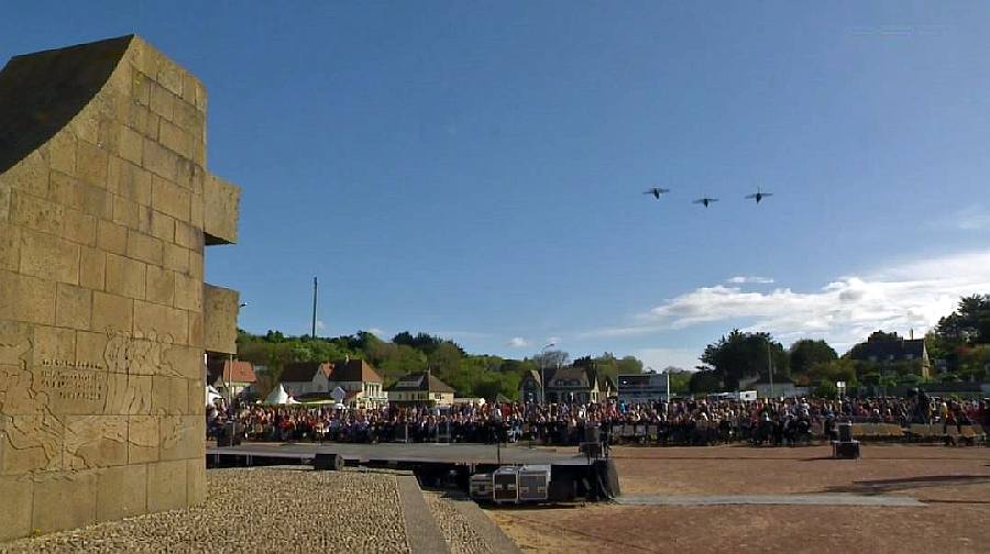 M&eacute;morial d'Utha beach , comm&eacute;moration des 70 ans  du d&eacute;barquement