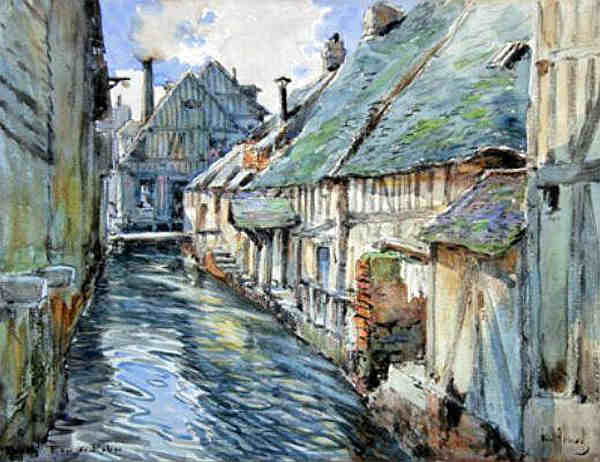 Rue Eau de RObec &agrave; Rouen par Emile Appay