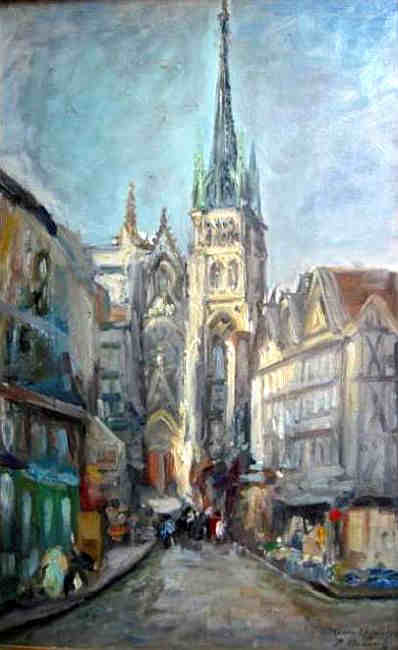 Fl&egrave;che de la cath&eacute;drale de Rouen par Paul Demarie