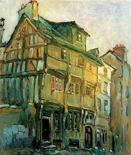 La maison Henri 2 &agrave; Rouen par Robert Pinchon