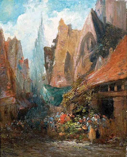 la march&eacute; &agrave; Rouen par Paul Delarie