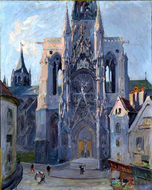 POrtail Calende cath&eacute;drale de Rouen par Louis Jules Dumoulin