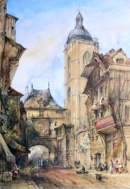 Rue du Gros Horloge Rouen par Thomas Dibdin