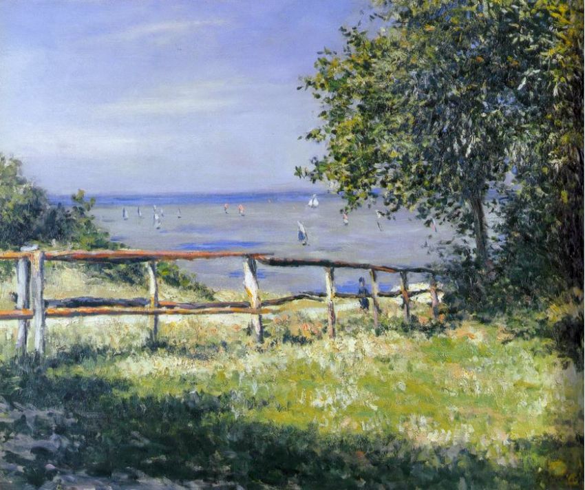 Bord de mer &agrave; Trouville par  Gustave Caillebotte