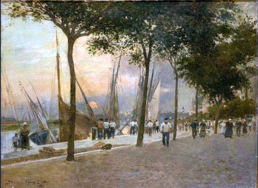 Quai de Trouville  par AUguste Courant