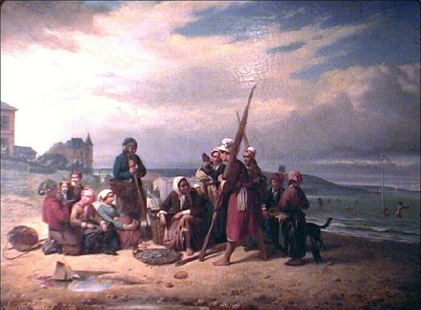 Trouville, les   bains de mer par Pierre Duval le Camus