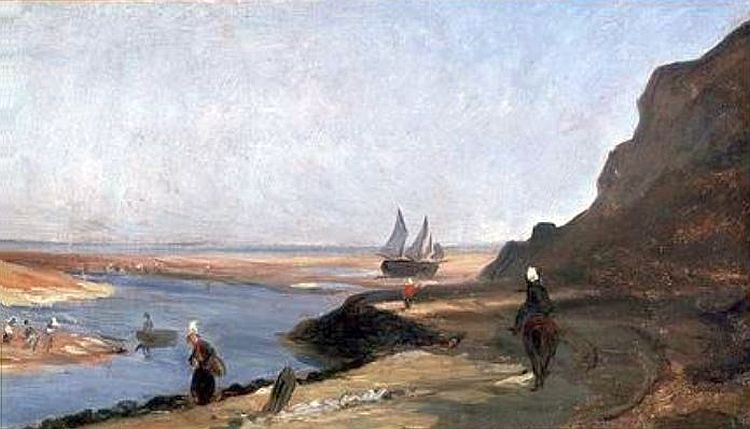 L'estuaire &agrave; Trouville par Paul Huet