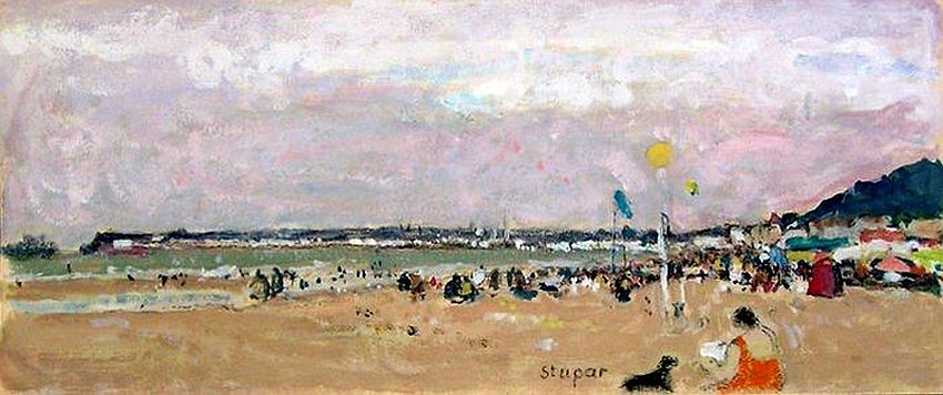 La plage &agrave; Trouville par Matko Stupar