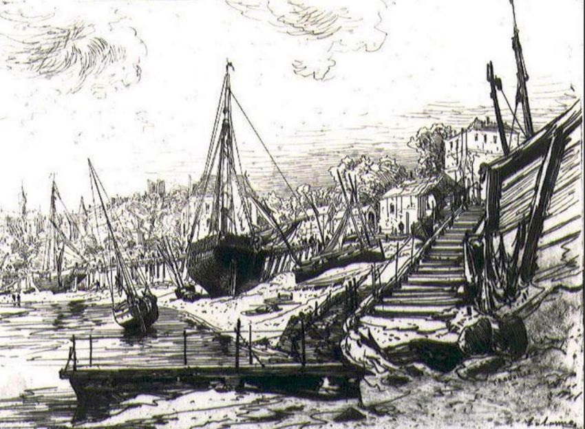 A Trouville par Maxime Lalanne