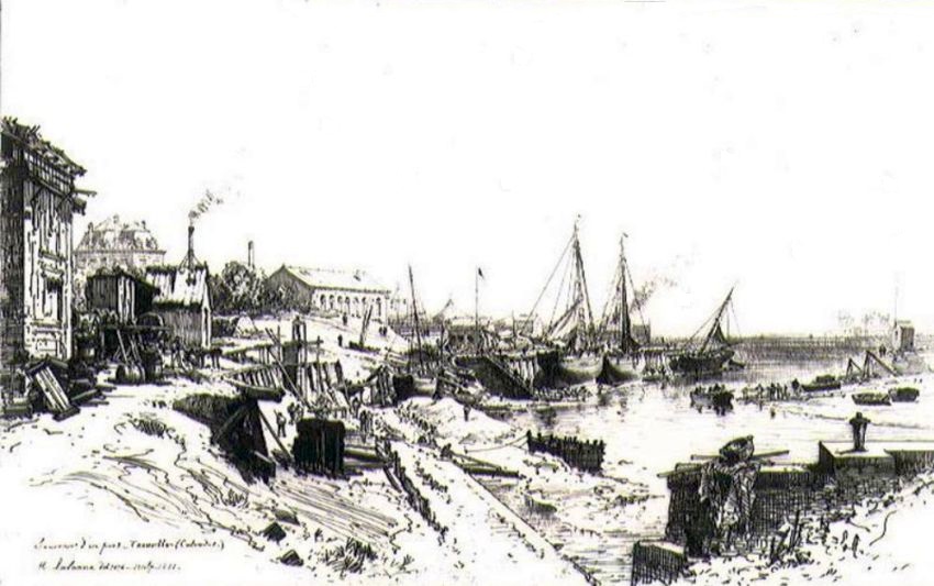 Souvenir d'un port, Trouville par Maxime Lalanne