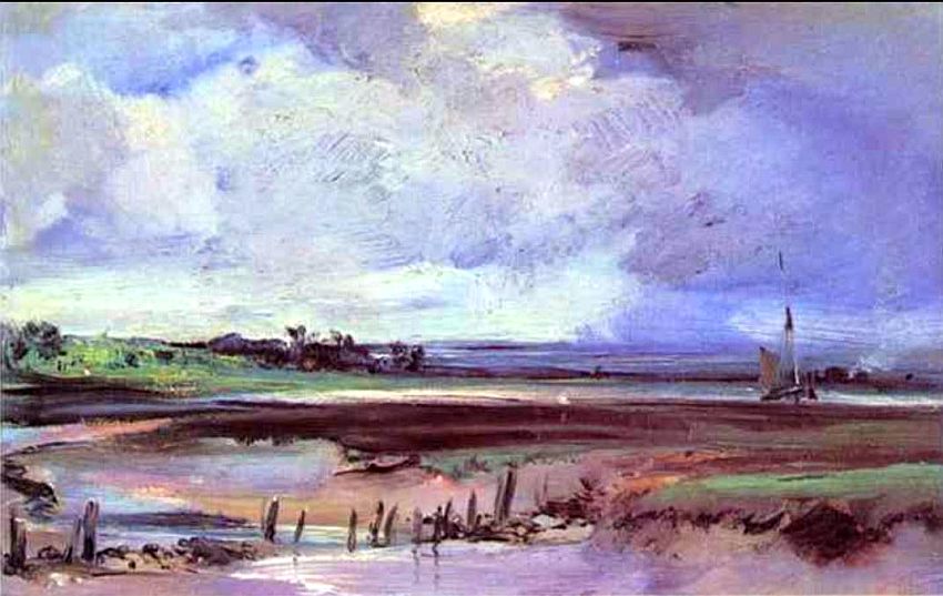 Les alini&egrave;res &agrave; Trouville par Richard Parkes Bonington