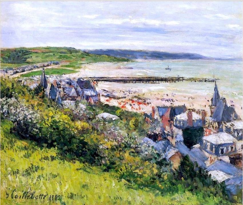 Trouville et sa plagepar Gustave Caillebotte