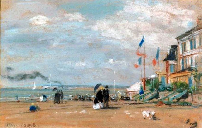Trouville par Eug&egrave;ne Boudin