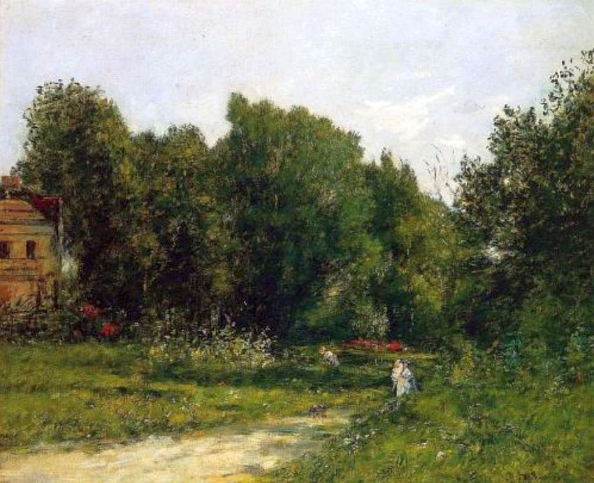 Parc Cordi&egrave;res &agrave; Trouville par Eug&egrave;ne Boudin