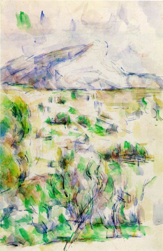La Sainte-Victoire  par Paul C&eacute;zanne