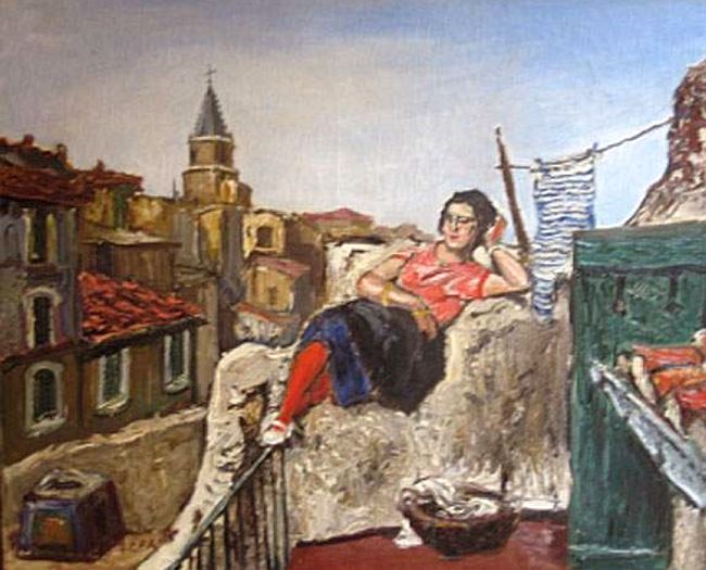 Fille de petite vertue quartier  du Panier marseille par Marcel Leprin