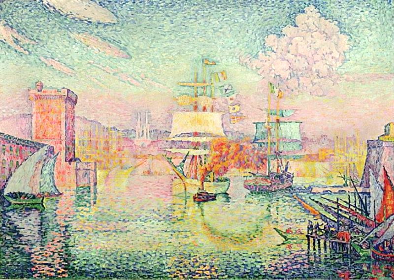 Le fort St-Jean &agrave; Marseille par Henri Edmond Cross