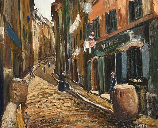 rue quartier du Panier &agrave; Marseille par Marcel Leprin
